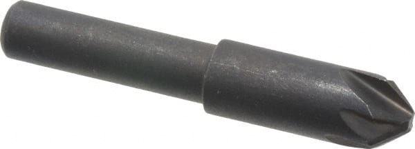 Keo - 5/16" Head Diam, 1/4" Shank Diam, 6 Flute 82° High Speed Steel Countersink - USA Tool & Supply