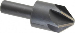 Keo - 1" Head Diam, 1/2" Shank Diam, 6 Flute 82° High Speed Steel Countersink - Bright Finish, 2-3/4" OAL, Single End, Straight Shank, Right Hand Cut - USA Tool & Supply