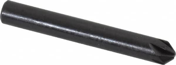 Keo - 3/16" Head Diam, 3/16" Shank Diam, 6 Flute 90° High Speed Steel Countersink - USA Tool & Supply