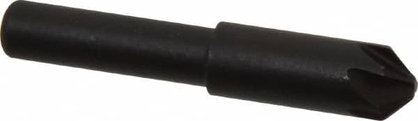 Keo - 5/16" Head Diam, 1/4" Shank Diam, 6 Flute 90° High Speed Steel Countersink - USA Tool & Supply