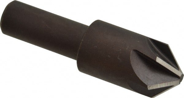 Keo - 3/4" Head Diam, 1/2" Shank Diam, 6 Flute 90° High Speed Steel Countersink - USA Tool & Supply