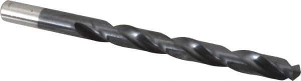Chicago-Latrobe - Letter Q 135° High Speed Steel Jobber Drill - TiAlN Finish, Right Hand Cut, Spiral Flute, Straight Shank, 4-3/4" OAL, Split Point - USA Tool & Supply