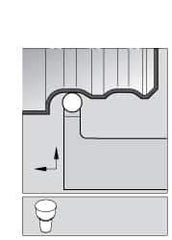 Kennametal - TRHO, Right Hand Cut, 1" Shank Height x 1" Shank Width, Neutral Rake Indexable Turning Toolholder - 6" OAL, RC..152 Insert Compatibility, Series K-Lock - USA Tool & Supply