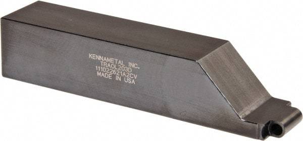 Kennametal - TRAO, Left Hand Cut, 1-1/4" Shank Height x 1-1/4" Shank Width, Neutral Rake Indexable Turning Toolholder - 6" OAL, RC..35 Insert Compatibility, Series K-Lock - USA Tool & Supply
