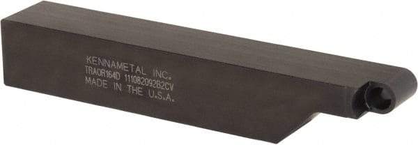 Kennametal - TRAO, Right Hand Cut, 1" Shank Height x 1" Shank Width, Neutral Rake Indexable Turning Toolholder - 6" OAL, RC..46 Insert Compatibility, Series K-Lock - USA Tool & Supply