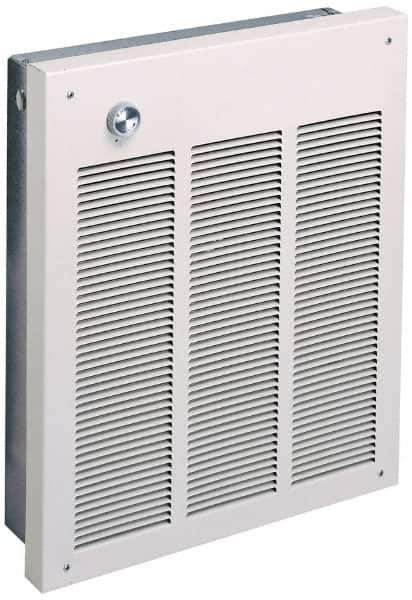 Marley - 208 Volt, 4,000 Watt, 11.1 Amps, 100 CFM, 13,650 Max BTU, Fan Forced Wall Heater - 15-3/4 Wide x 1-3/8 Deep x 19-1/8 High - USA Tool & Supply