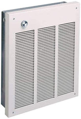 Marley - 240, 208 Volt, 2,000, 1,500 Watt, 8.3, 7.2 Amps, 100 CFM, 6,826/5,120 BTU, Fan Forced Wall Heater - 15-3/4 Wide x 1-3/8 Deep x 19-1/8 High - USA Tool & Supply