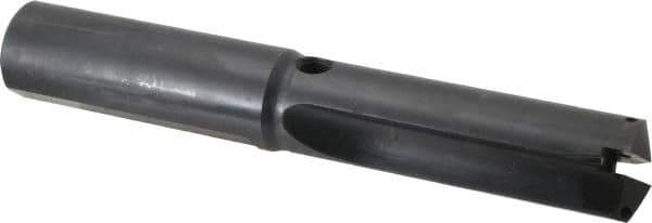 Allied Machine and Engineering - Series 2.5, 1-3/16 to 1-3/8" Diam, 1-1/4" Diam Straight Shank, Straight Flute Spade Drill - 3-3/8" Max Depth, 4-41/64" Body Length, 8" OAL, Short Length, Through Coolant - USA Tool & Supply