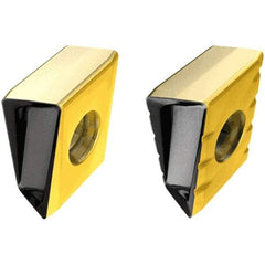 Iscar - T490 LNHT160708 Grade IC808 Carbide Milling Insert - TiAlN/AlTiN/TiN Finish, 0.626" Thick, 0.8mm Corner Radius - USA Tool & Supply