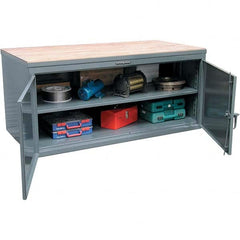 Strong Hold - Stationary Work Benches, Tables Type: Work Bench Top Material: Maple work surface 1-3/4" thick - USA Tool & Supply