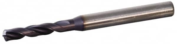 Kennametal - 0.2598" 140° Spiral Flute Solid Carbide Screw Machine Drill Bit - USA Tool & Supply