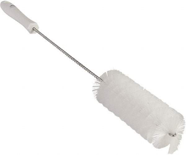 Vikan - 2" Diam Polyester Valve Brush - 19-5/8" OAL, 5-15/16" Head Length, Polypropylene & Stainless Steel Handle - USA Tool & Supply