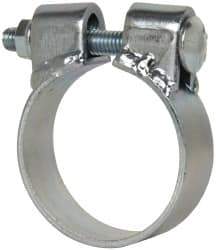 Made in USA - 2.67" ID, Steel Zinc Plated BCE Band Style Clamp - 0.12" Thick, 2-1/2" Hose - USA Tool & Supply