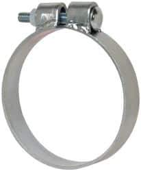 Made in USA - 4.67" ID, Steel Zinc Plated BCE Band Style Clamp - 0.12" Thick, 4-1/2" Hose - USA Tool & Supply