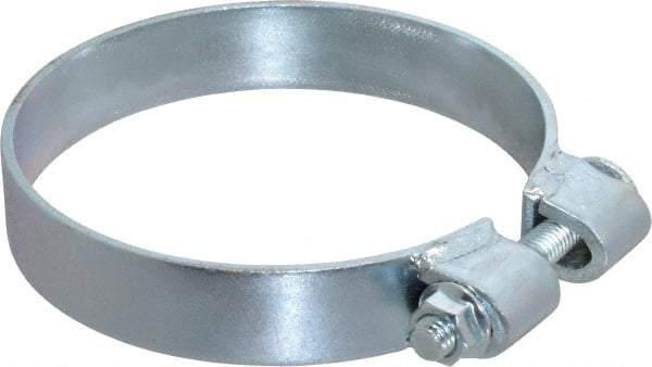 Made in USA - 5.17" ID, Steel Zinc Plated BCE Band Style Clamp - 0.12" Thick, 5" Hose - USA Tool & Supply