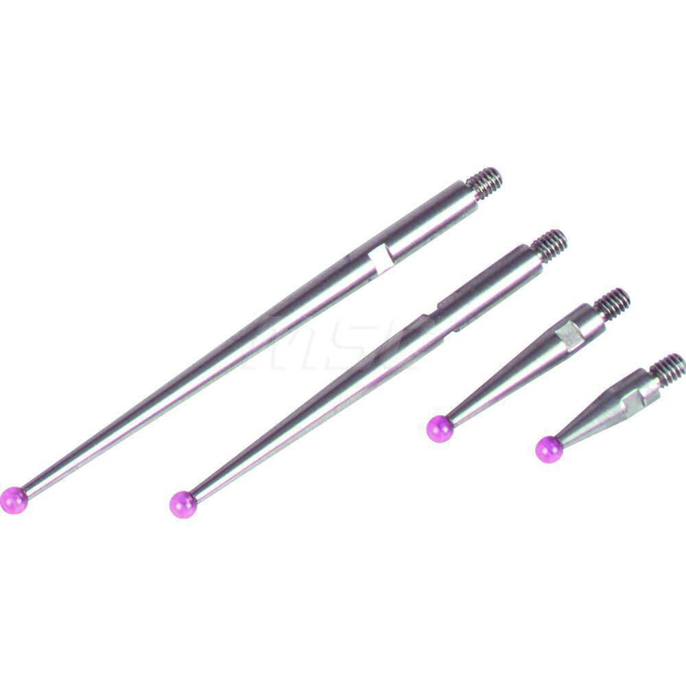 Mahr - Drop Indicator Accessories; Accessory Type: Stylus ; For Use With: MarTest 801 SM; 801 SGM; 801 SRM; 801 SGE Test Indicator ; Calibrated: No ; Traceability Certification Included: No ; Size (mm): 2.00 - Exact Industrial Supply