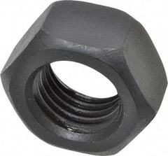 Value Collection - M30x3.50 Steel Right Hand Hex Nut - 46mm Across Flats, 24mm High, Uncoated - USA Tool & Supply