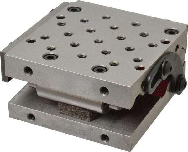 Suburban Tool - 4" Long x 4" Wide x 2" High, Precision Steel Sine Plate - Square to within 0.0002", 0.0002" Tolerance, 3/8-16 Hole - USA Tool & Supply