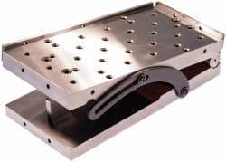 Suburban Tool - 18" Long x 6" Wide x 3-3/8" High, Precision Steel Sine Plate - Square to within 0.0004", 0.0003" Tolerance, 3/8-16 Hole - USA Tool & Supply