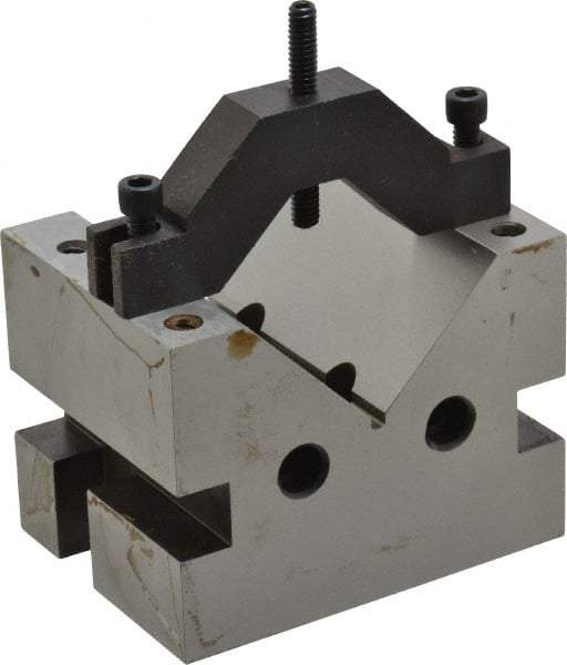 Suburban Tool - 2-7/8" Max Capacity, 90° Angle, Hardened Steel V-Block - 4" Long x 3" Wide x 3" High, Sold as Individual - USA Tool & Supply