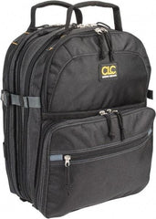 CLC - 75 Pocket Black Ballistic Polyester Backpack Tool Bag - 13" Wide x 13" Deep x 9" High - USA Tool & Supply