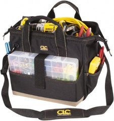 CLC - 23 Pocket Black & Khaki Polyester Tool Bag - 16" Wide x 9" Deep x 11" High - USA Tool & Supply