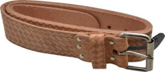 CLC - 29 to 46" Waist Tool Belt - 2" Wide, Natural (Color), Leather - USA Tool & Supply