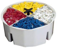 CLC - White Plastic Bucket Organizer - 2-1/2" High - USA Tool & Supply