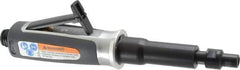 Ingersoll-Rand - 1/4" Collet, Straight Handle, Straight Air Die Grinder - 25,000 RPM, Rear Exhaust, 33 CFM, 0.3 hp, 620 kPa, 1/4 NPT - USA Tool & Supply