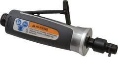 Ingersoll-Rand - 1/4" Collet, Straight Handle, Straight Air Die Grinder - 30,000 RPM, Rear Exhaust, 30 CFM, 0.3 hp, 620 kPa, 1/4 NPT - USA Tool & Supply