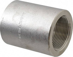 Merit Brass - 1-1/2" Grade 304/304L Stainless Steel Pipe Coupling - FNPT x FNPT End Connections, 3,000 psi - USA Tool & Supply