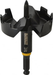 DeWALT - 3-5/8", 7/16" Hex Shank, Bright Finish, Steel Self Feed Drill Bit - USA Tool & Supply