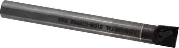 Kennametal - 19.56mm Min Bore Diam, 6" OAL, 5/8" Shank Diam, E-CTFP Indexable Boring Bar - TP.. Insert, Clamp Holding Method - USA Tool & Supply