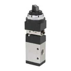 ARO/Ingersoll-Rand - 1/4" NPT Manual Mechanical Valve - 3-Way, 2 Position, Selector/Manual & 0.7 CV Rate - USA Tool & Supply