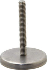 Gibraltar - 5/16-18 Bolt Thread, Stud Mount Leveling Pad & Mount - 250 Max Lb Capacity, 2.03" Base Diam, 2" Thread Length - USA Tool & Supply