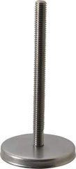 Gibraltar - 3/8-16 Bolt Thread, Stud Mount Leveling Pad & Mount - 250 Max Lb Capacity, 2.4" Base Diam, 4" Thread Length - USA Tool & Supply