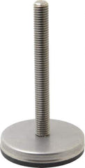 Gibraltar - 1/2-13 Bolt Thread, Stud Mount Leveling Pad & Mount - 500 Max Lb Capacity, 2.8" Base Diam, 4" Thread Length - USA Tool & Supply