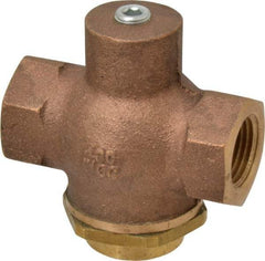 Kingston - 1/2" Brass Check Valve - Inline, FNPT x FNPT, 400 WOG - USA Tool & Supply