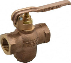 Kingston - 1" Pipe, 400 Max psi, Buna N Disc, Self Closing Control Valve - Squeeze Lever, FNPT x FNPT End Connections - USA Tool & Supply