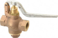 Kingston - 1/2" Pipe, 400 Max psi, Buna N Disc, Self Closing Control Valve - Balanced Valve Squeeze Lever, FNPT x FNPT End Connections - USA Tool & Supply