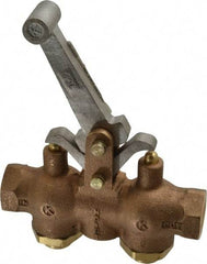 Kingston - 1/2" NPT Hoist Control Valve - Locking Style Lever & 200 Max psi - USA Tool & Supply