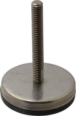Gibraltar - 5/16-18 Bolt Thread, Stud Mount Leveling Pad & Mount - 250 Max Lb Capacity, 2.03" Base Diam, 2" Thread Length - USA Tool & Supply