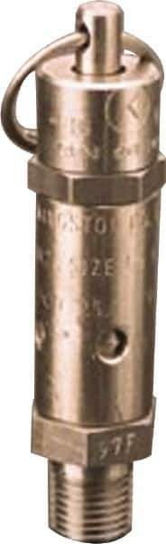 Kingston - 1/4" Inlet, ASME Safety Relief Valve - 200 Max psi, Stainless Steel - USA Tool & Supply