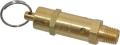 Kingston - 1/4" Inlet, ASME Safety Relief Valve - 200 Max psi, Brass - USA Tool & Supply