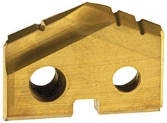 Allied Machine and Engineering - 14mm Diam x 1/8" Thick, Seat Code 0, 132° Included Angle Spade Drill Insert - TiN Coated, Carbide, Grade K20, Series T-A - USA Tool & Supply