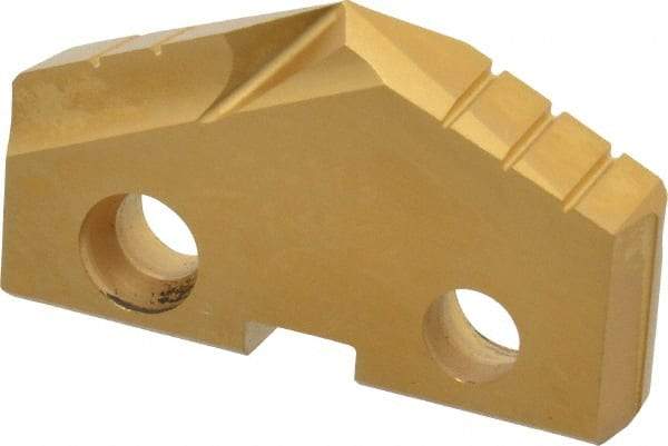Allied Machine and Engineering - 1-13/32" Diam x 1/4" Thick, Seat Code 3, 132° Included Angle Spade Drill Insert - TiN Coated, Cobalt, Series GEN2 T-A - USA Tool & Supply
