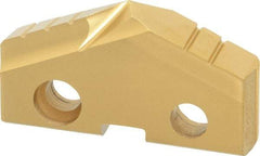 Allied Machine and Engineering - 1-7/16" Diam x 1/4" Thick, Seat Code 3, 132° Included Angle Spade Drill Insert - TiN Coated, Cobalt, Series GEN2 T-A - USA Tool & Supply