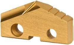Allied Machine and Engineering - 1-1/2" Diam x 1/4" Thick, Seat Code 3, 132° Included Angle Spade Drill Insert - TiN Coated, Cobalt, Series GEN2 T-A - USA Tool & Supply