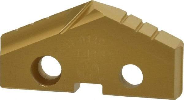 Allied Machine and Engineering - 1-19/32" Diam x 1/4" Thick, Seat Code 3, 132° Included Angle Spade Drill Insert - TiN Coated, Cobalt, Series GEN2 T-A - USA Tool & Supply