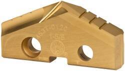 Allied Machine and Engineering - 1-5/8" Diam x 1/4" Thick, Seat Code 3, 132° Included Angle Spade Drill Insert - TiN Coated, Cobalt, Series GEN2 T-A - USA Tool & Supply